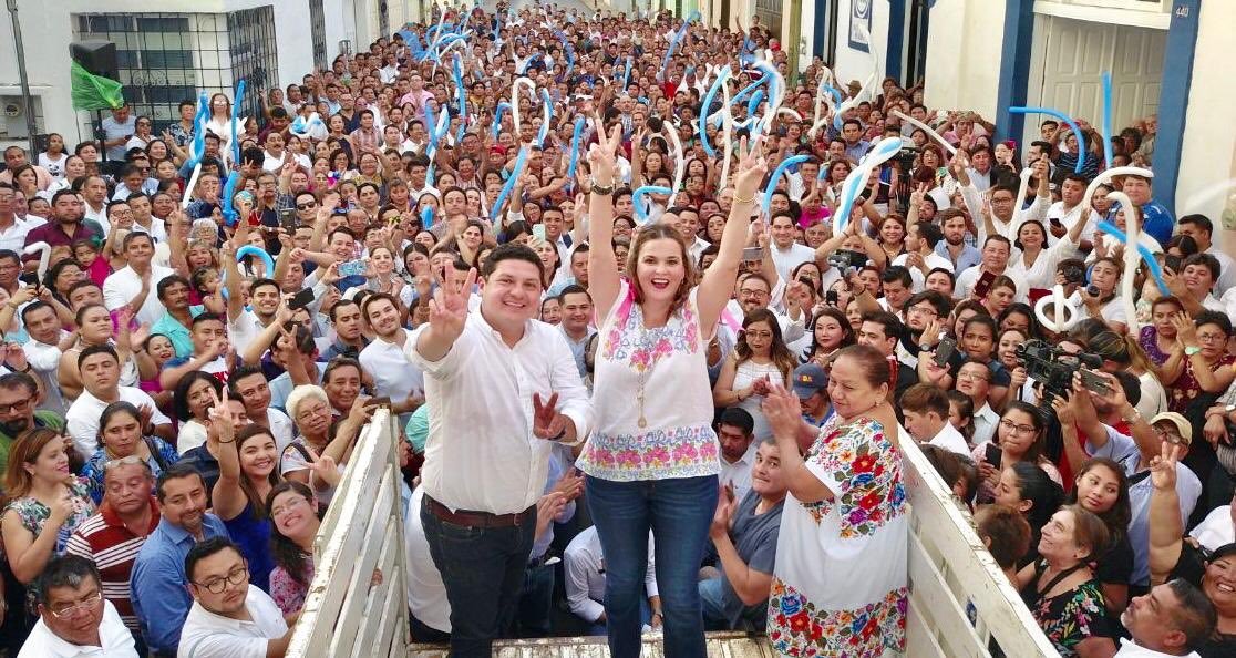 Cecilia Patrón arranca su campaña de la mano de los militantes de Mérida