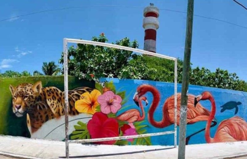 Embellecen el faro del Cuyo