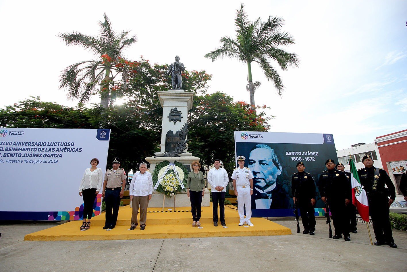 Autoridades convocan a preservar ideales juaristas en Yucatán
