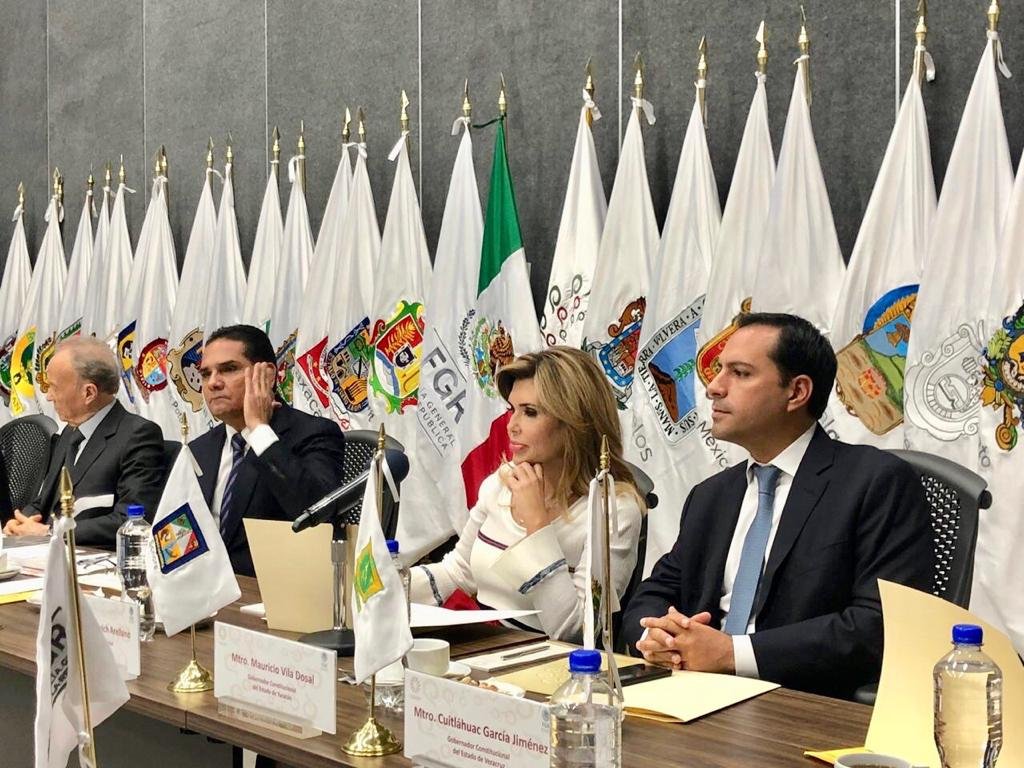 El Gobernador Mauricio Vila Dosal asistió a reuniones sobre seguridad y justicia