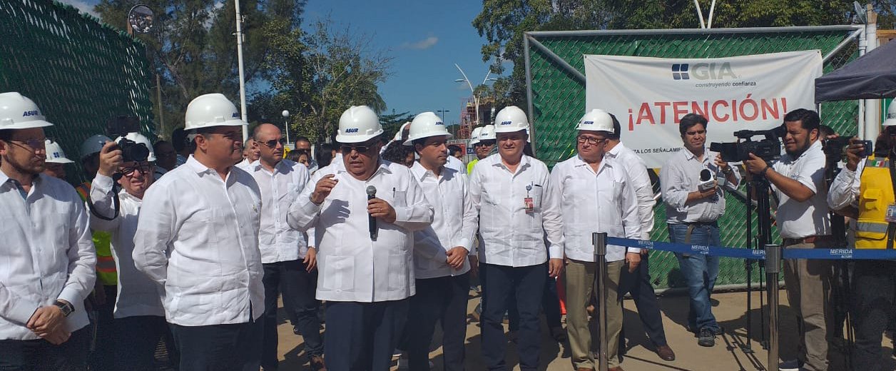 Inicia ampliación del aeropuerto de Mérida, Asur invierte 2 mil 500 MDP.