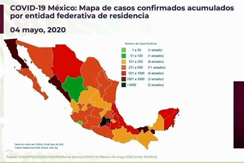 México registra 2,271 decesos por Covid-19 y 24,905 casos confirmados