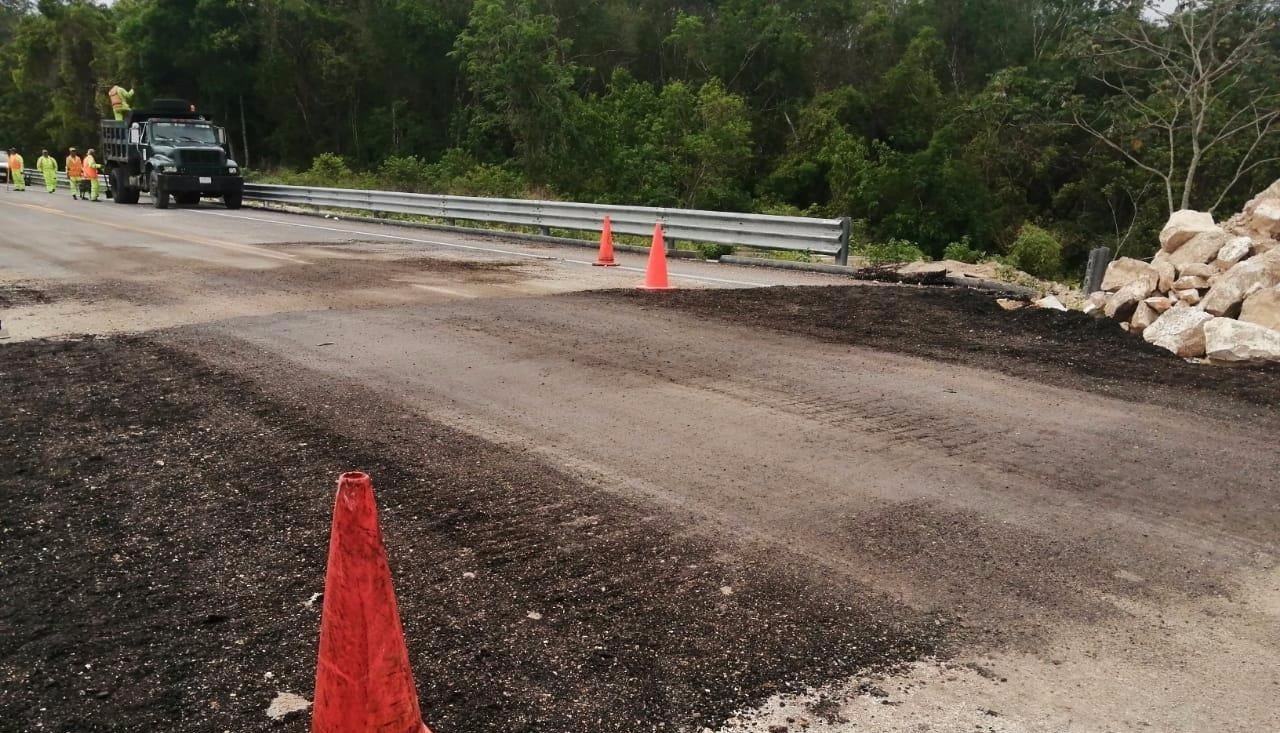 Abren circulación de camiones en la carretera Mérida-Campeche