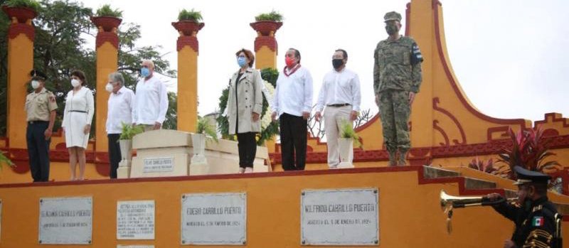 Yucatán conmemora el 97 aniversario luctuoso de Felipe Carrillo Puerto