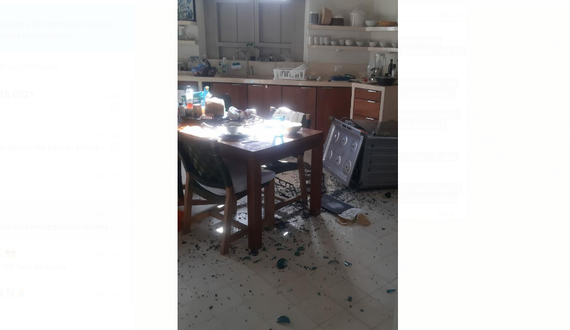 Policía Municipal de Mérida controla una fuga de gas con saldo blanco