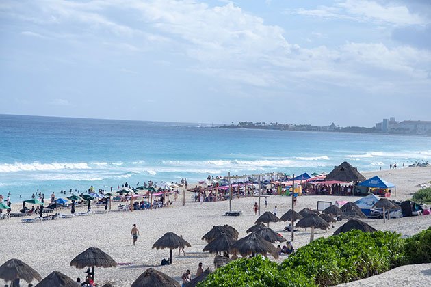 Así disminuyó el turismo internacional en México durante 2020