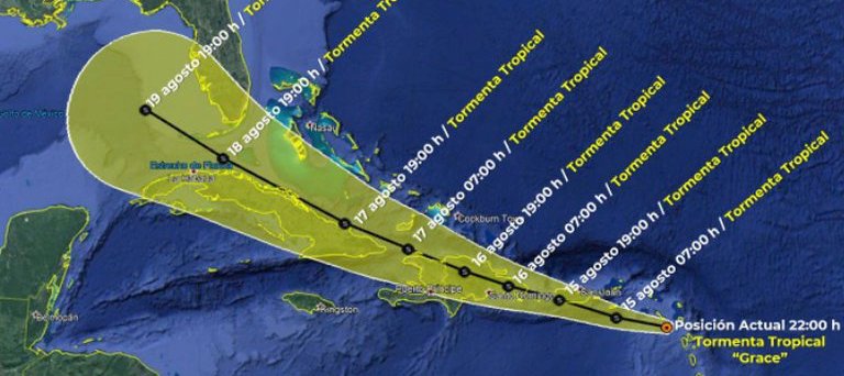 La tormenta tropical Grace avanza en el Atlántico: esta será su trayectoria