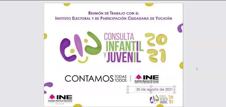 Instala iNE Yucatán grupo coordinador para consulta infantil y juvenil 2021