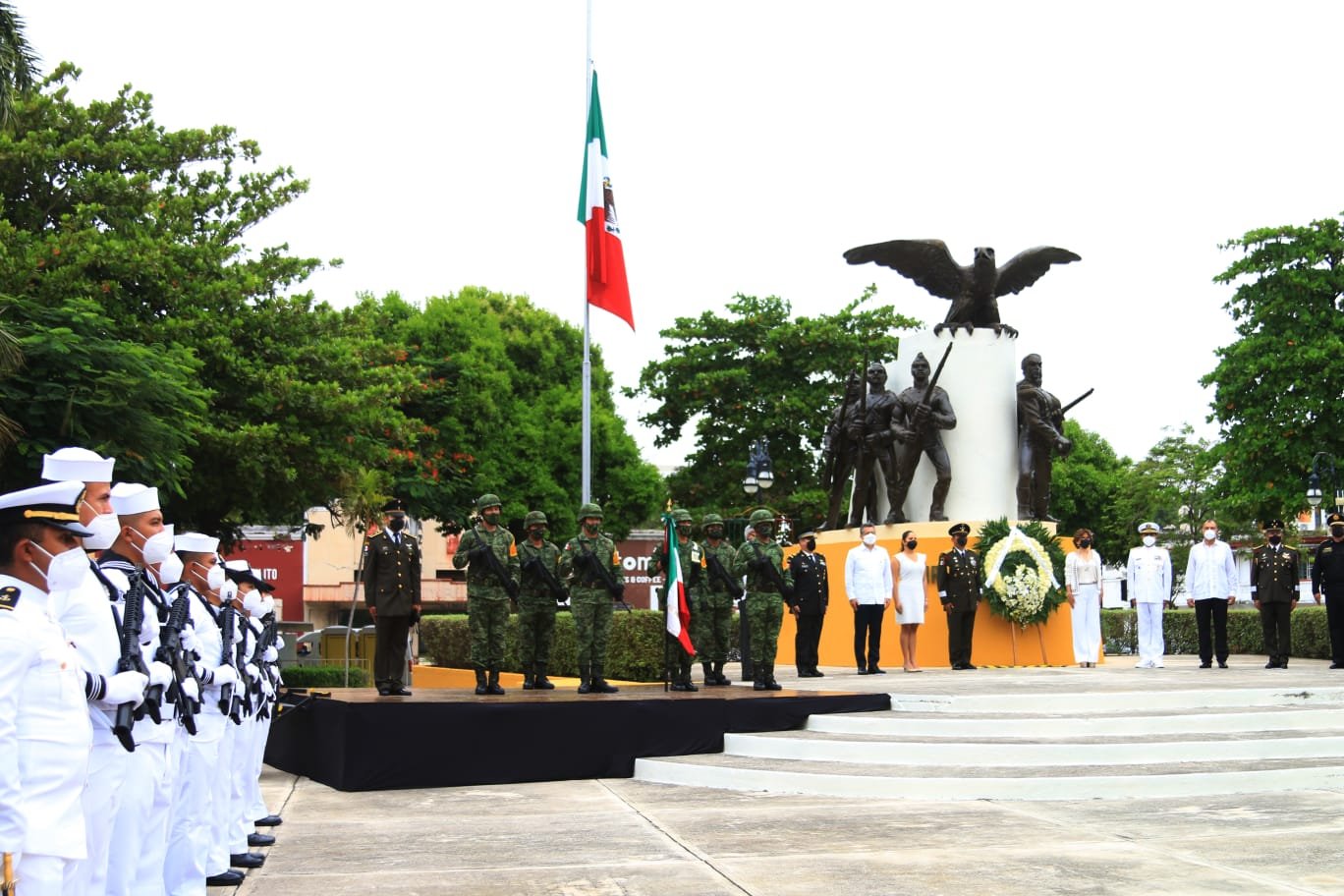 Autoridades evocan memoria de los Niños Héroes de Chapultepec