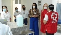 Autoridades de Tizimín recorren instalaciones del Hospital de Ortopedia.  