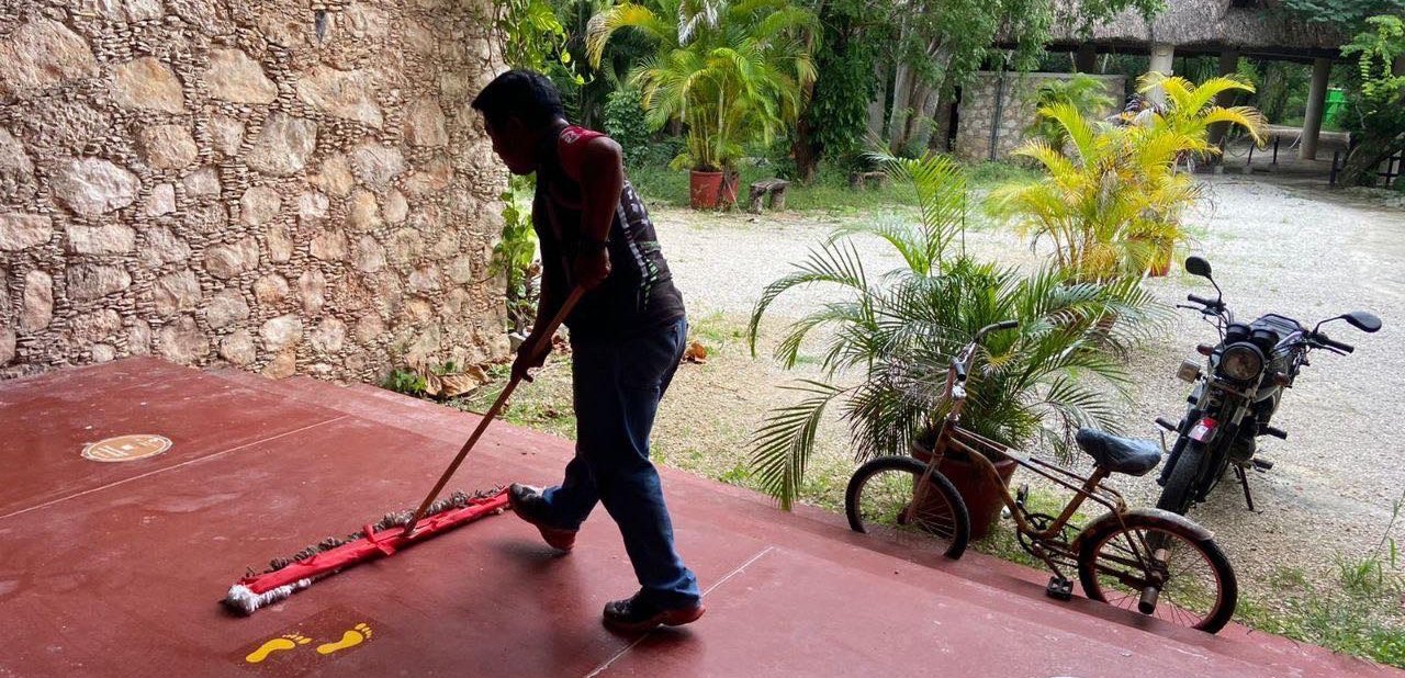 Avanza limpieza de la zona arqueológica de Dzibilchaltún que reabrirá el 22 de julio