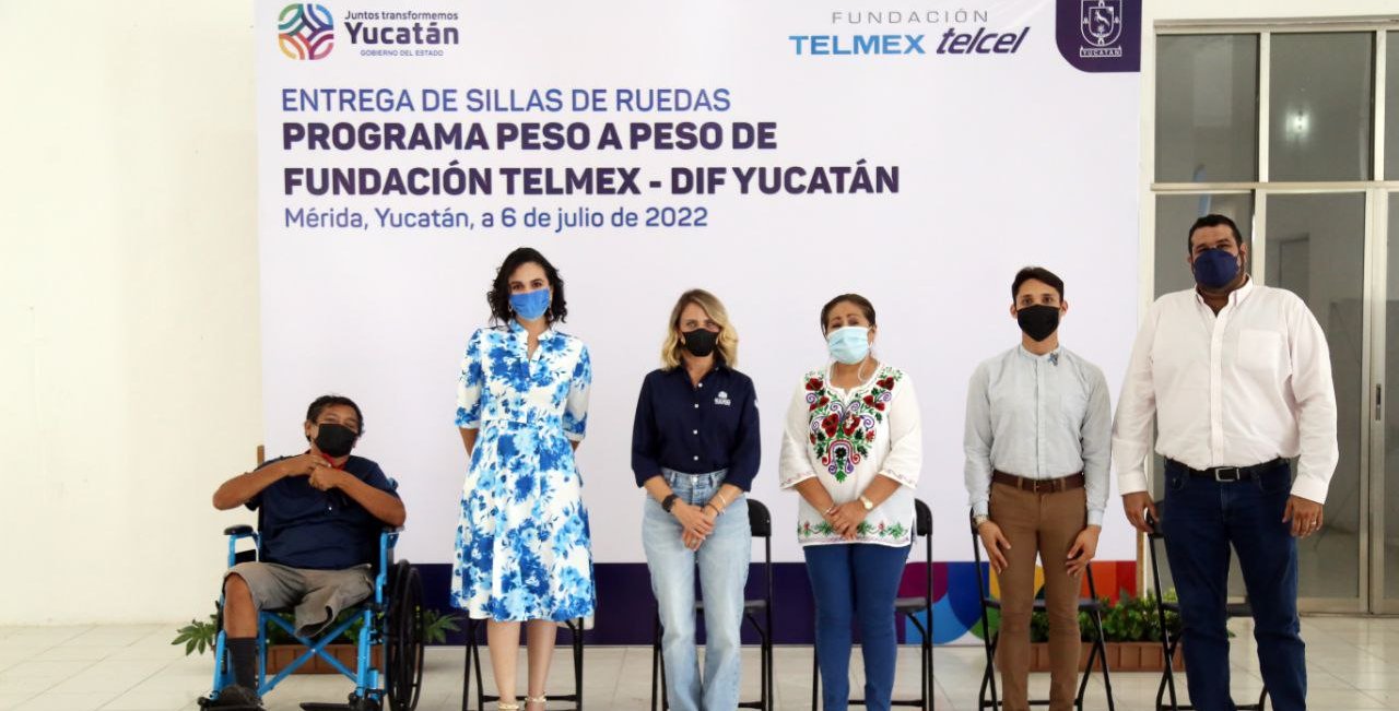 DIF Yucatán y Fundación Telmex-Telcel inician entrega de 400 sillas de ruedas