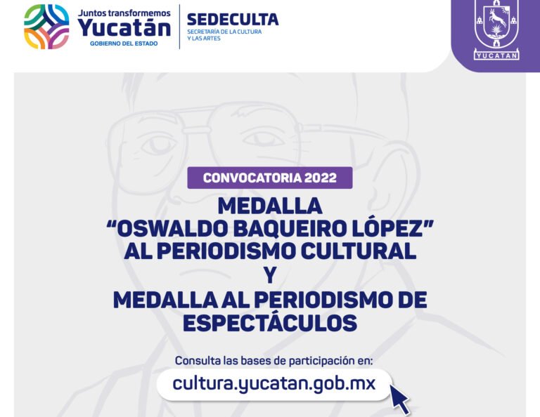 Postal Convocatoria Medalla Oswaldo Baqueiro Loìpez