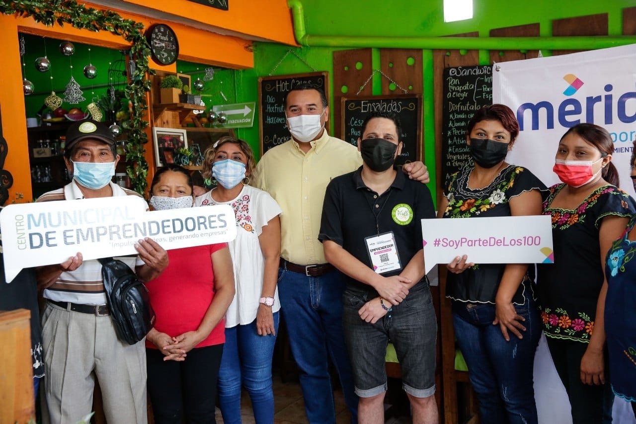 Renán Barrera y emprendedores trabajan en posicionar marcas en circuito comercial