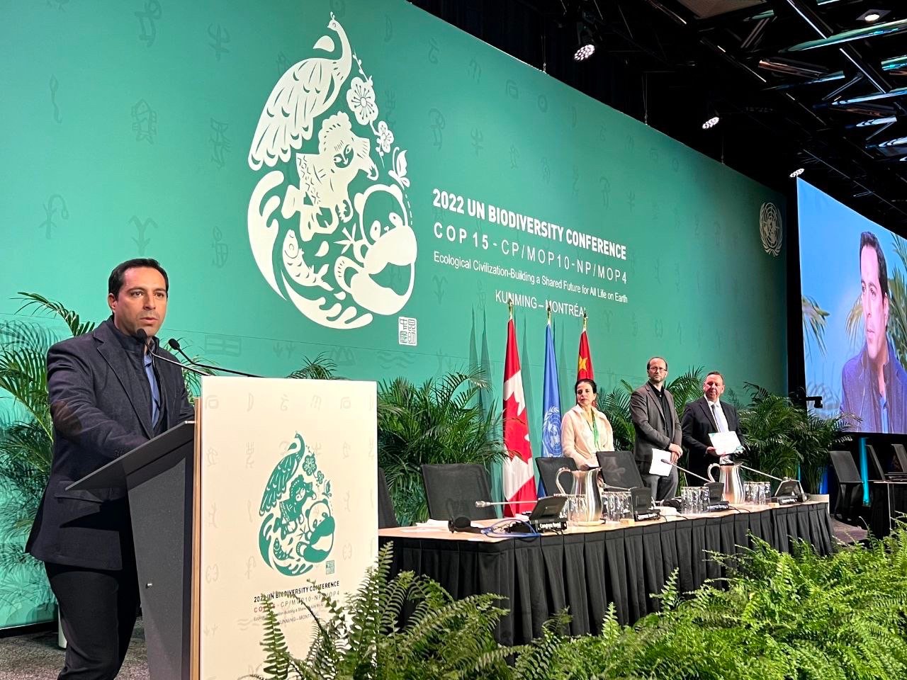 Mauricio Vila expone acciones ambientales de Yucatán en la COP15