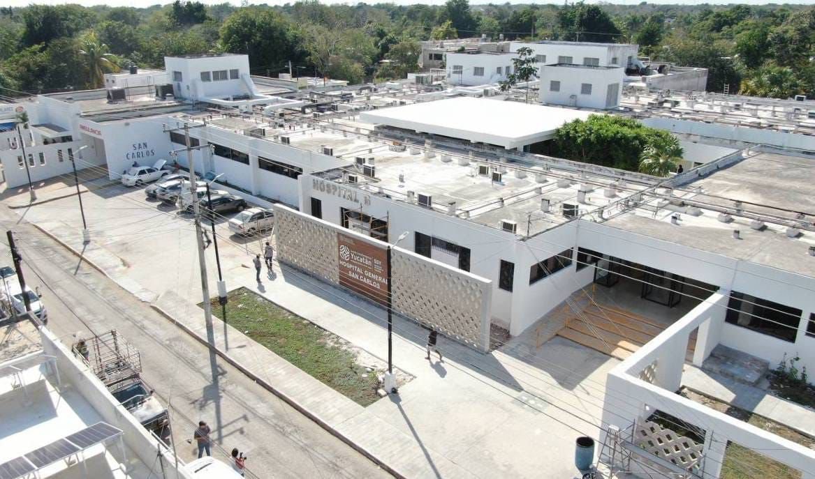 El Gobierno de Mauricio Vila moderniza el Hospital San Carlos de Tizimín.