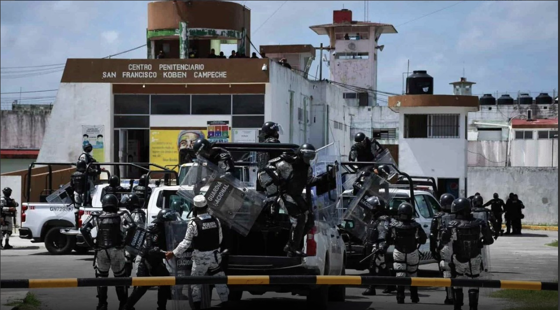 Motín en el penal de Kobén, reportan heridos y policías golpeados