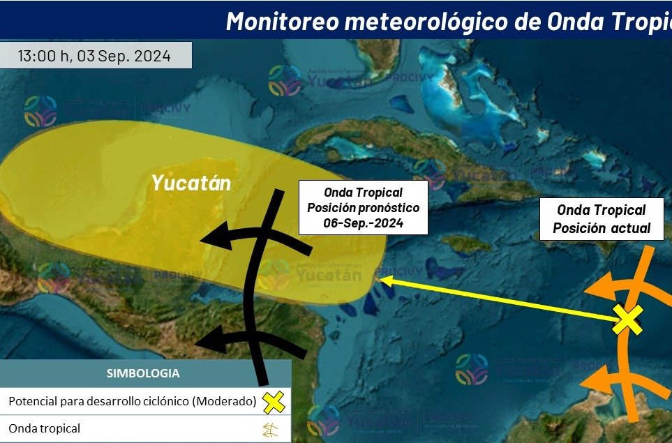 Se prevén lluvias intensas por el paso de la Onda Tropical este fin de semana