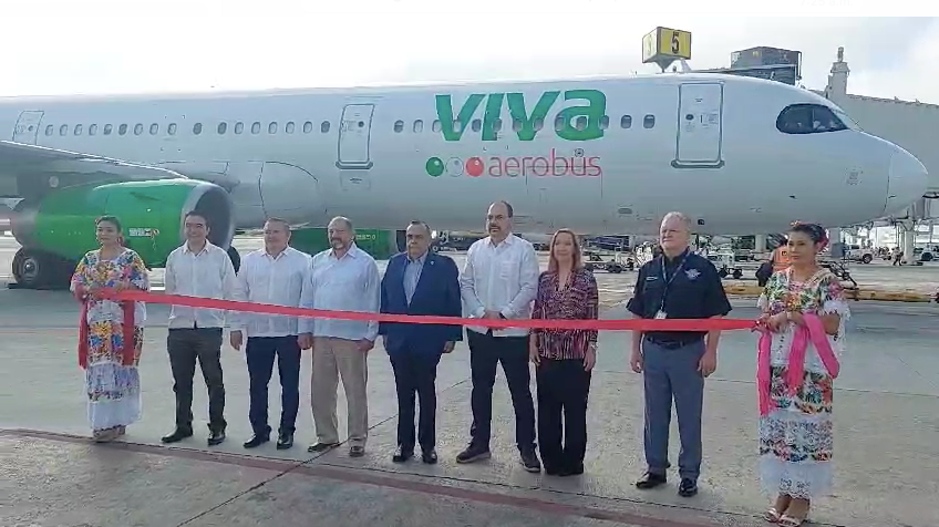 Viva Aerobus inicia ruta de temporada Mérida-Los Ángeles sin escala