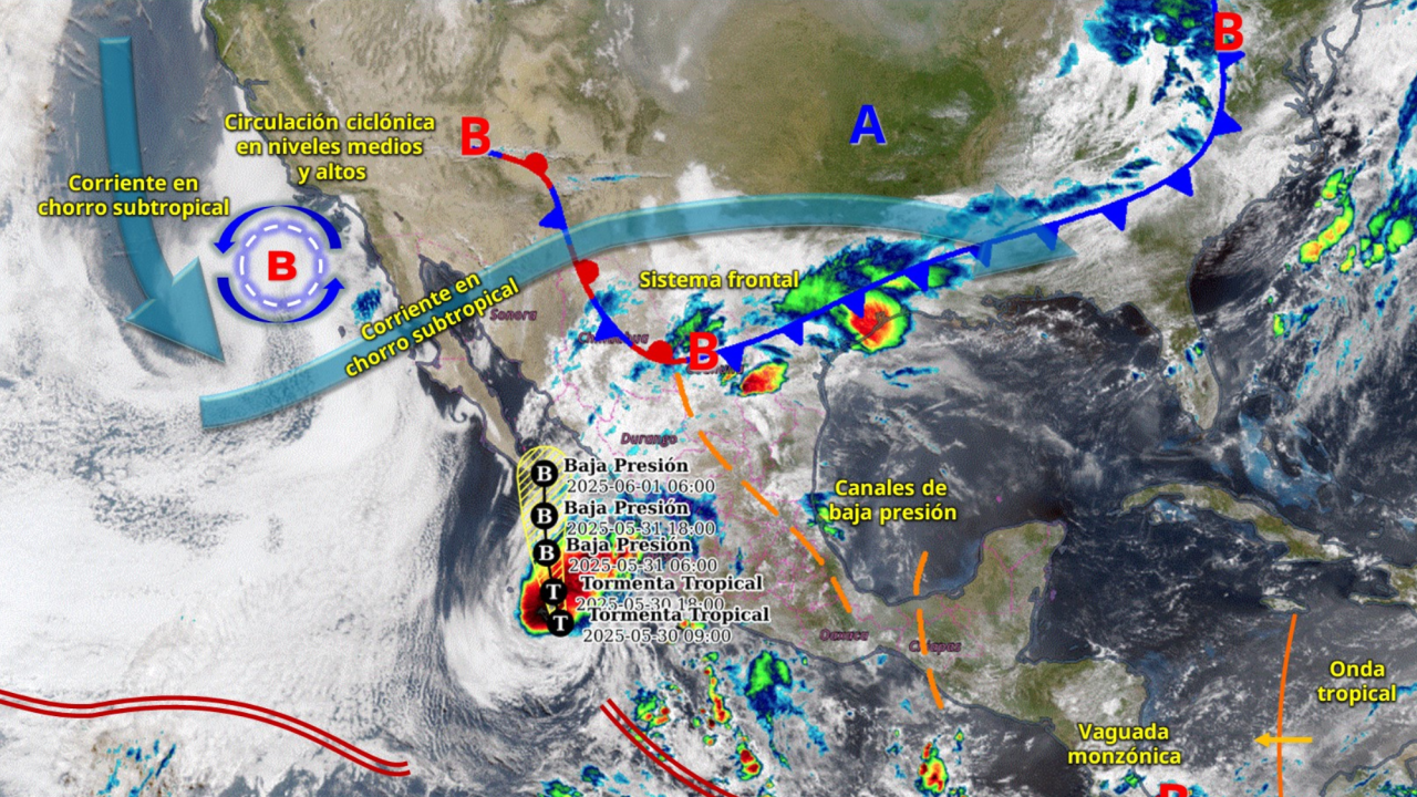 Tormenta Alvin se debilita pero mantiene alerta en México