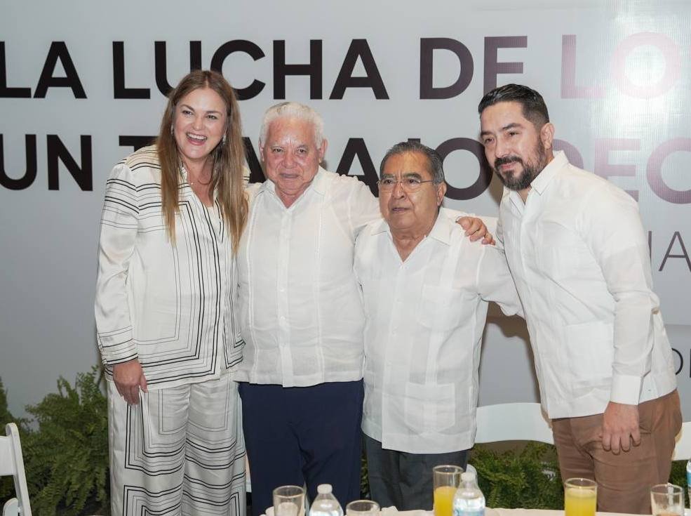 Reconoce Cecilia Patrón a trabajadores yucatecos.