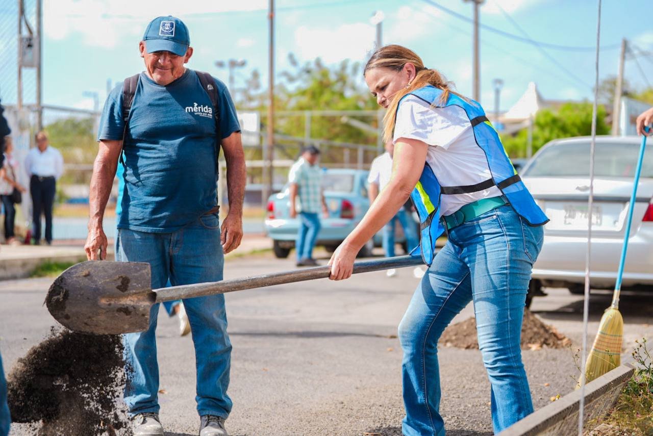 Ayuntamiento de Mérida atiende la ciudad calle por las lluvias