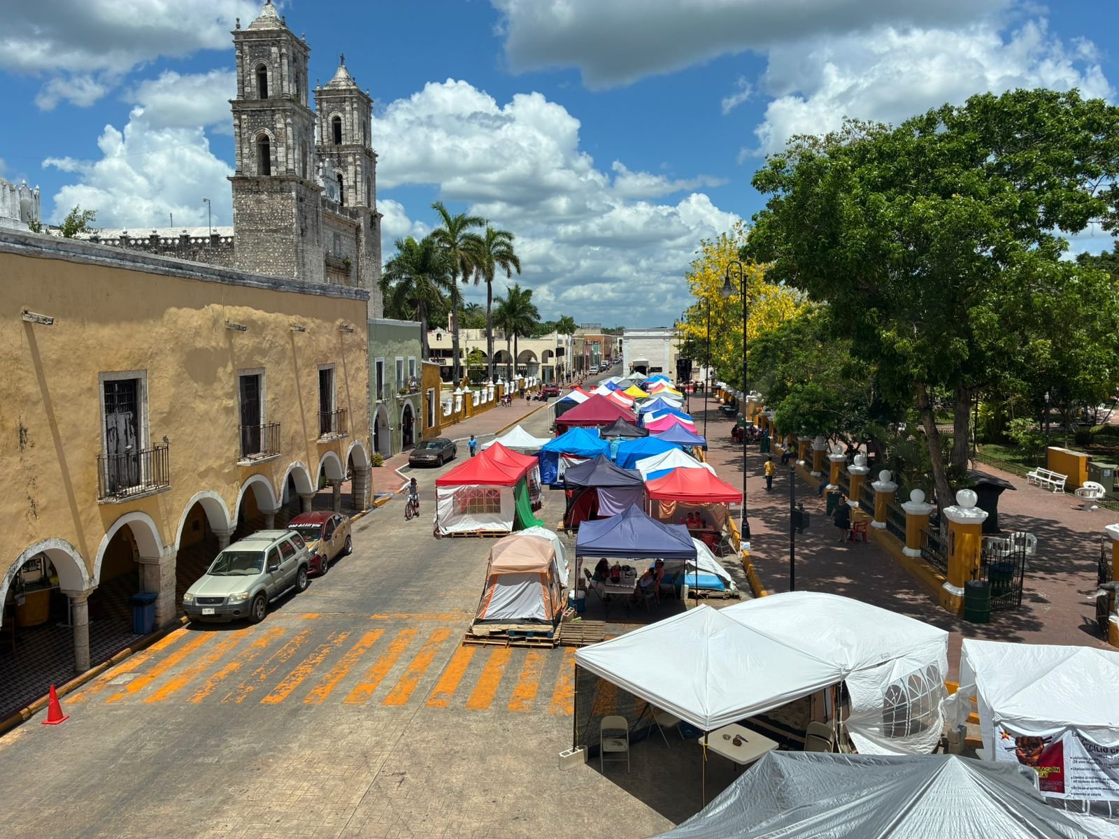 Manifestantes se instalan en zonas arqueológicas de Chichen Itzá, Ek Balam y Uxmal