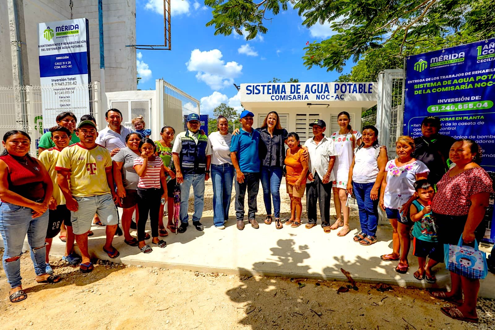 Entrega Cecilia Patrón nueva infraestructura y espacios públicos a comisarías de Mérida