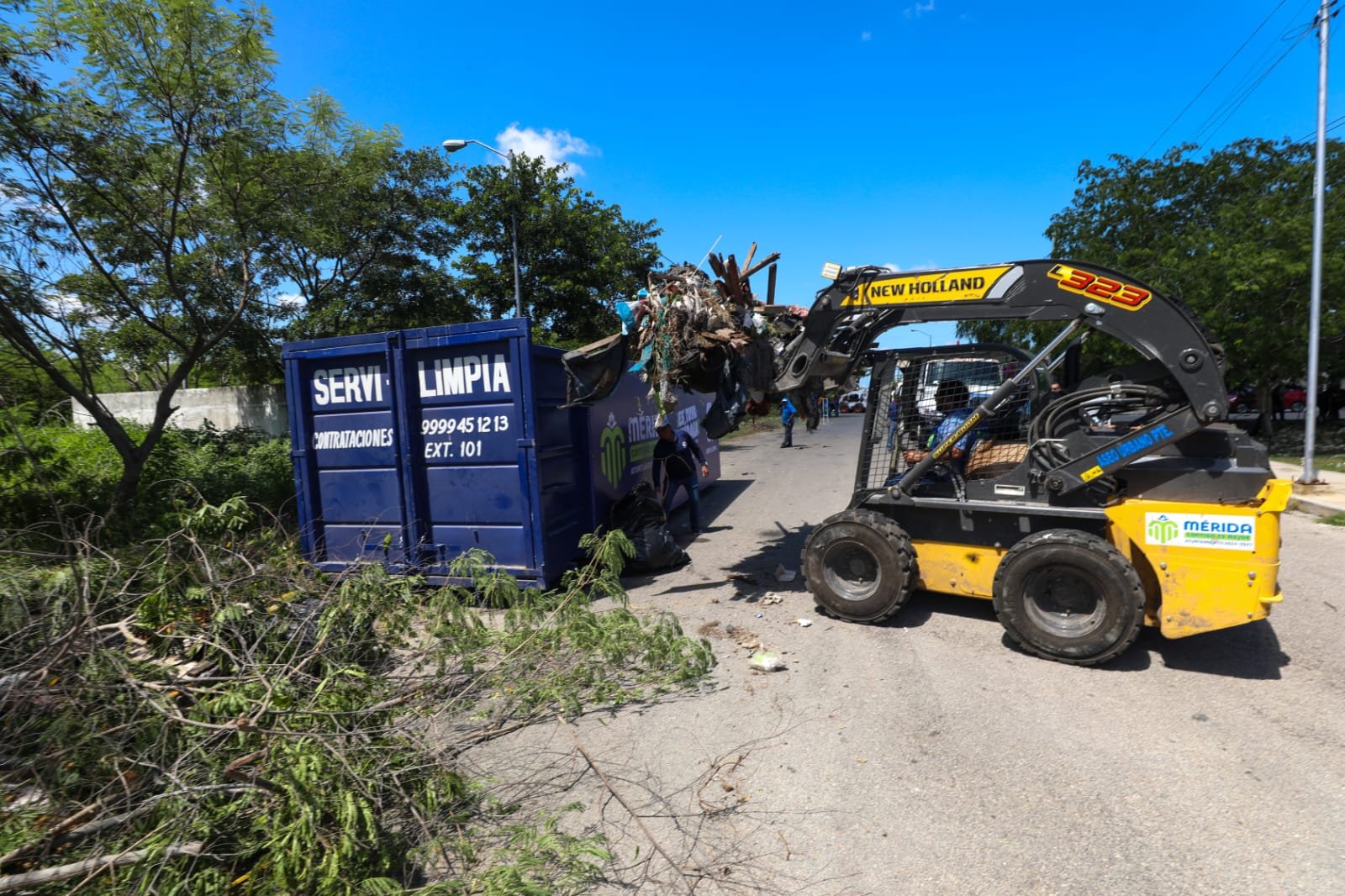 Cecilia Patrón encabeza limpieza en Ciudad Caucel; “Una Mérida limpia es tarea de todos”