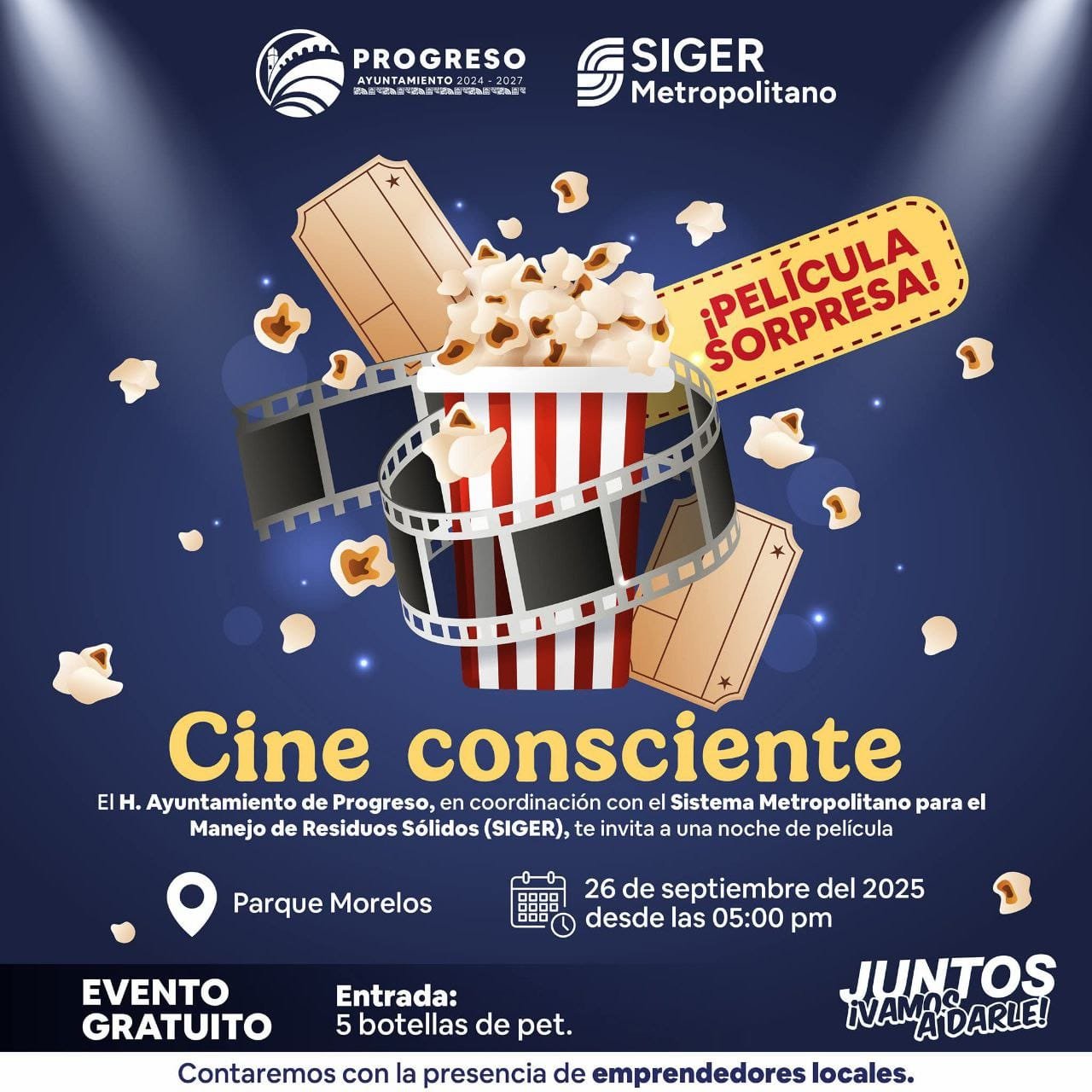 Erik Rihani impulsa “Cine Consciente” para jóvenes de Progreso