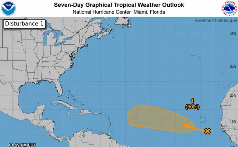 Zona de baja presión incrementa probabilidad ciclónica en el Atlántico