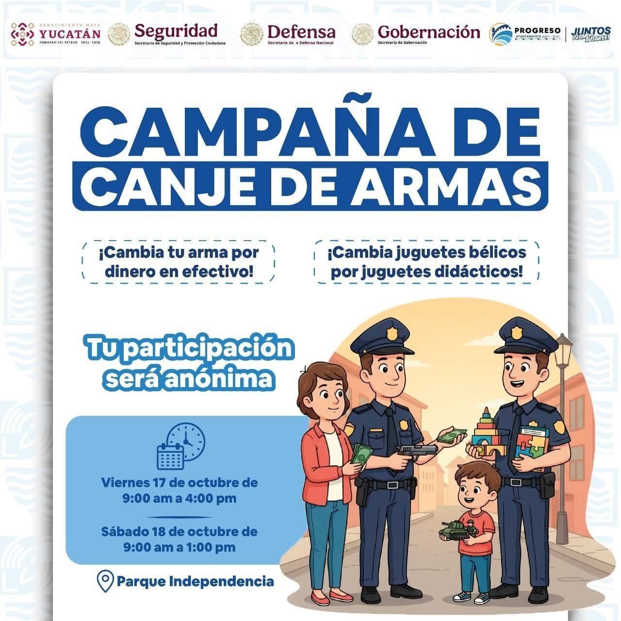 Erik Rihani y fuerzas armadas impulsan paz y seguridad en Progreso