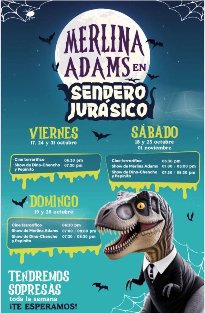 Sendero Jurásico celebra Halloween con diversión para toda la familia