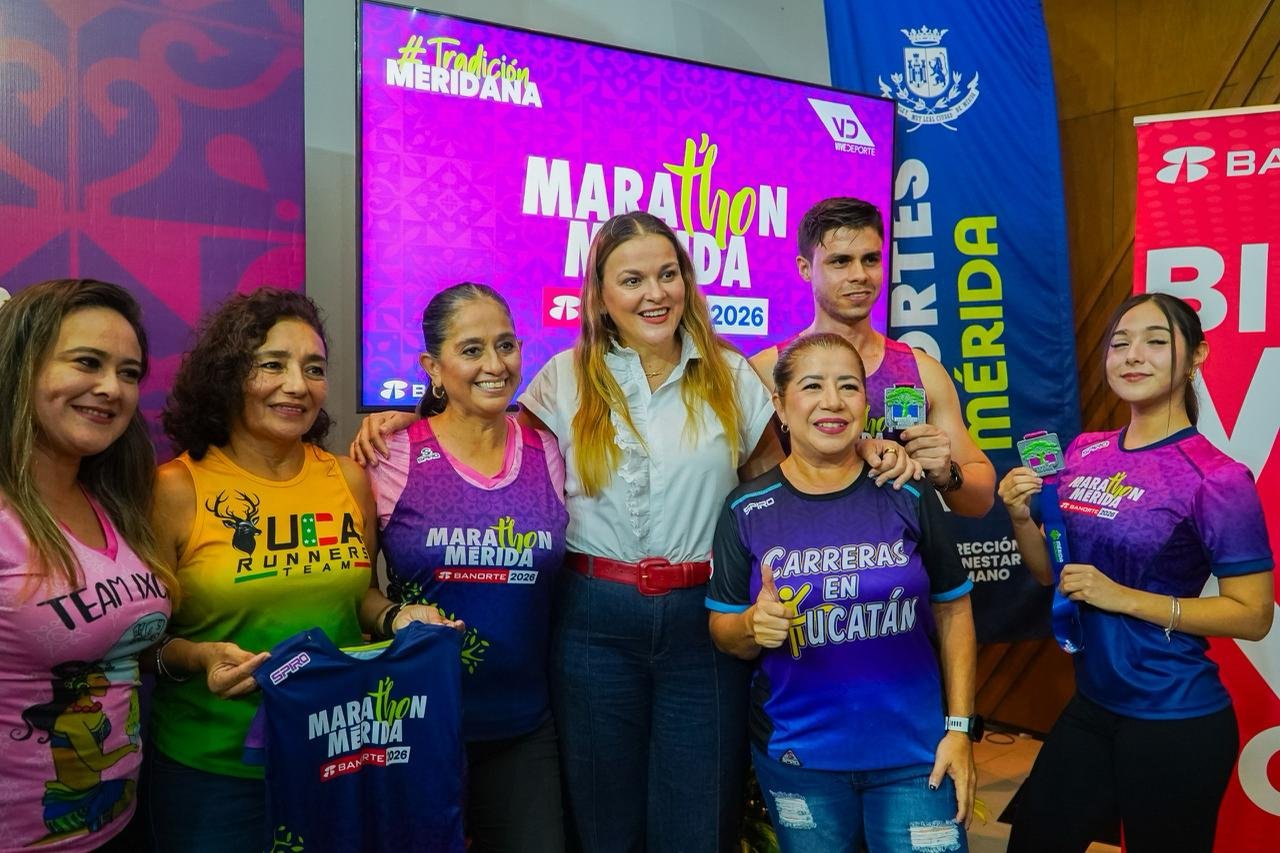 Cecilia Patrón presenta la ruta del Marat’hon Mérida-Banorte 2026