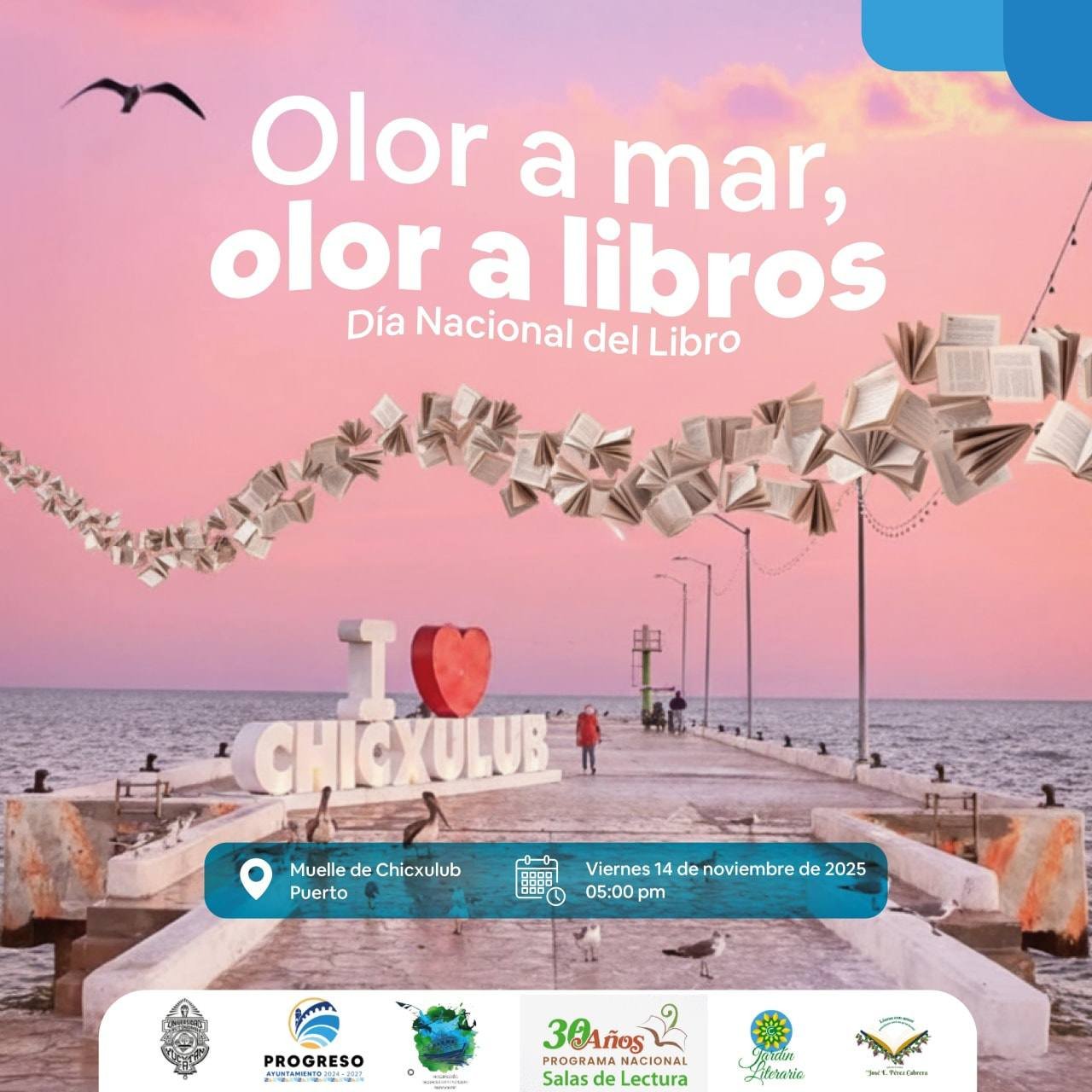 Progreso impulsa la lectura con “Olor a mar, olor a libros” en Chicxulub