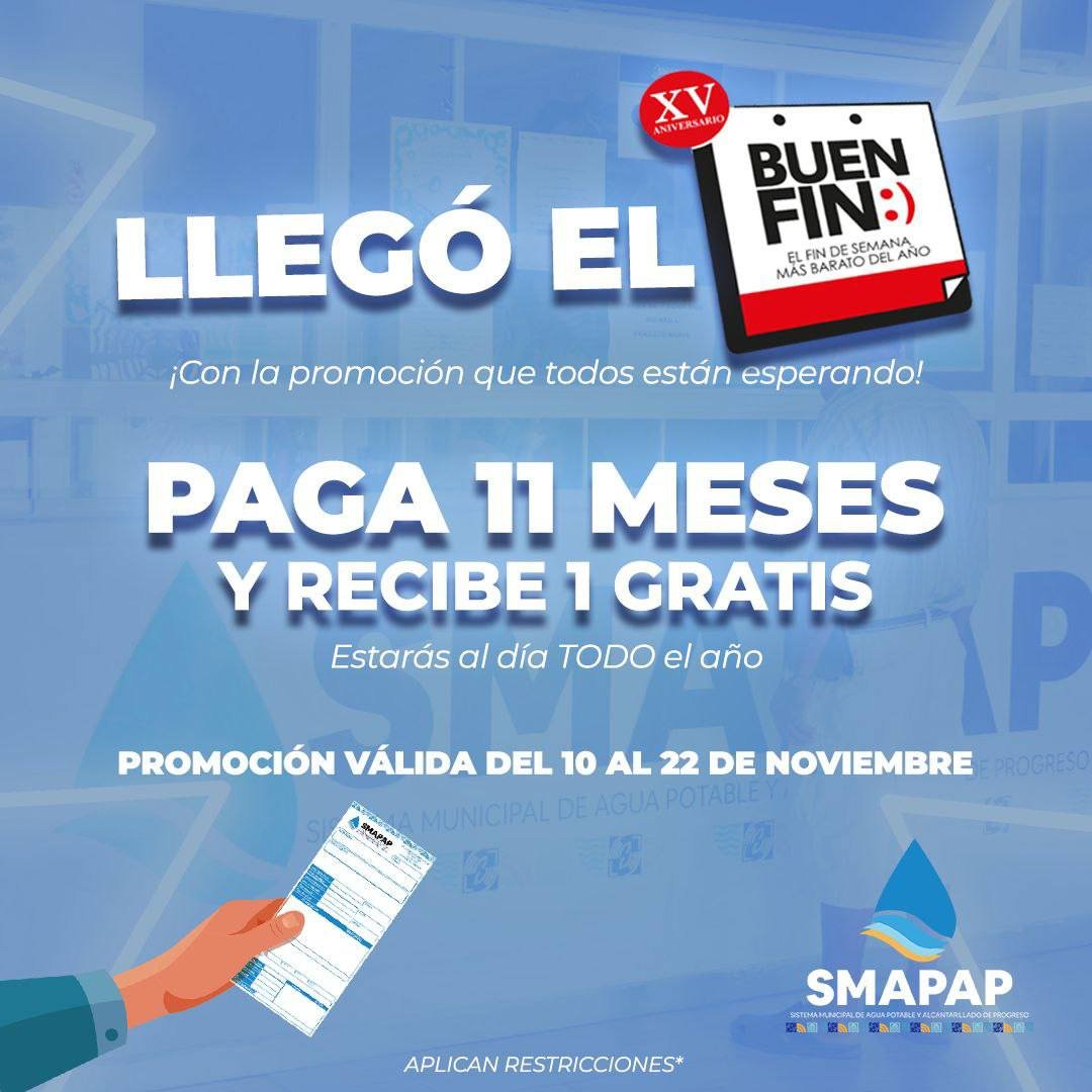 Progreso ofrece descuentos en el pago del agua en el Buen Fin