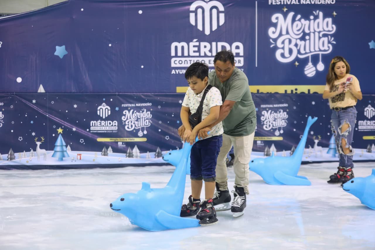 Mérida Brilla” con “Magia sobre Hielo” en Paseo de Montejo, Cecilia Patrón