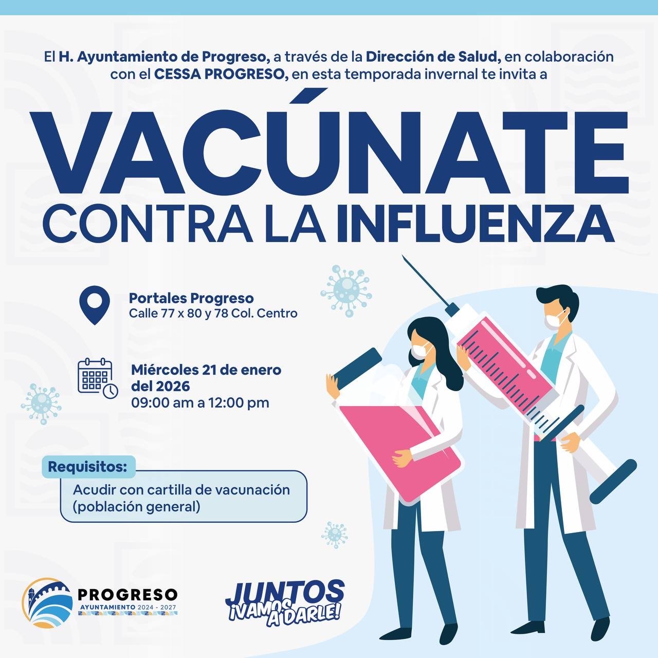 Progreso protege la salud de su gente con vacunación invernal