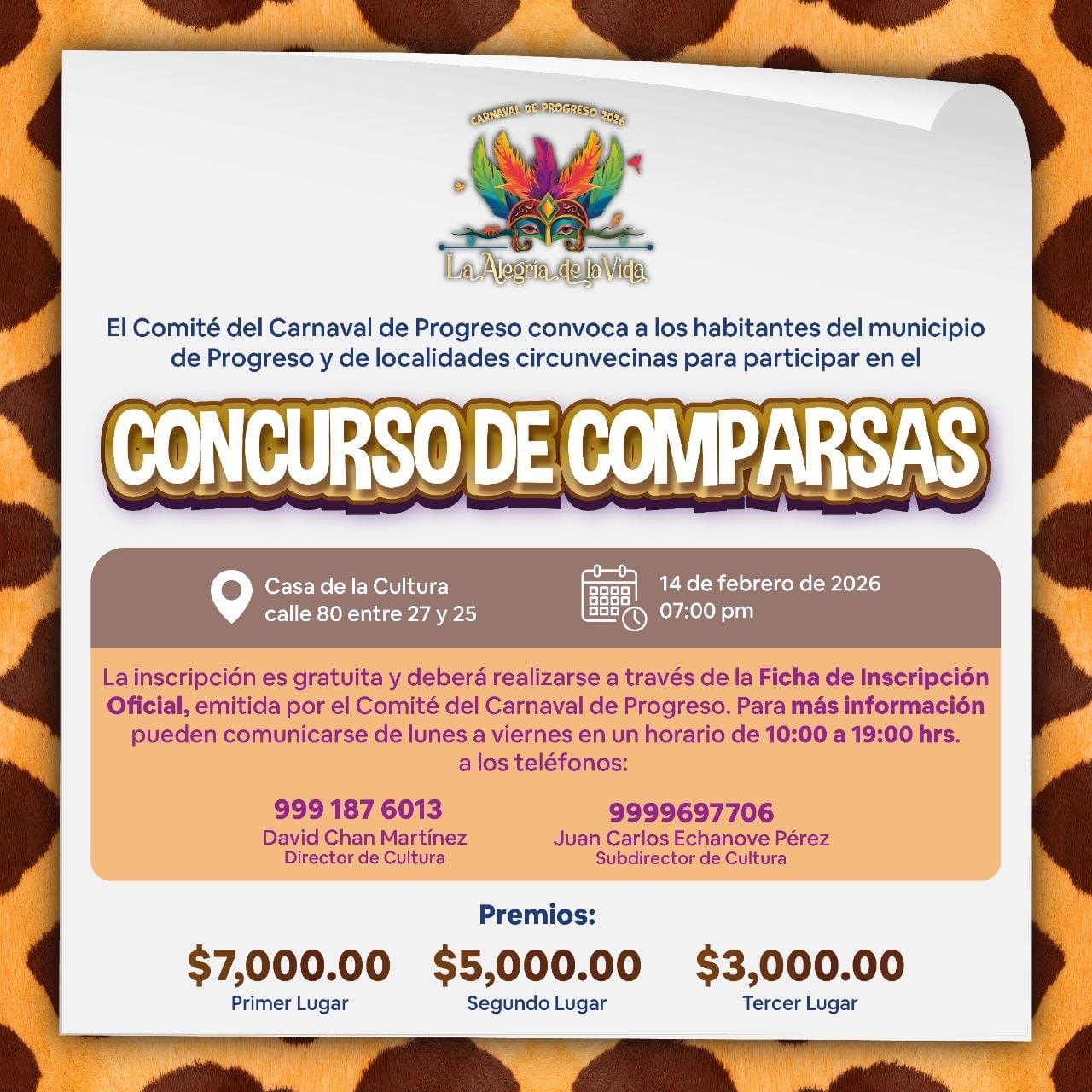 Carnaval de Progreso 2026 abre inscripciones para el concurso de comparsas