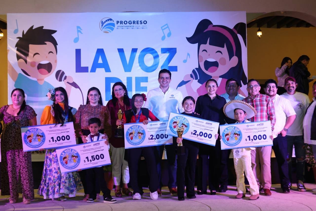 Talento infantil brilla en el concurso “La Voz DIF” en Progreso
