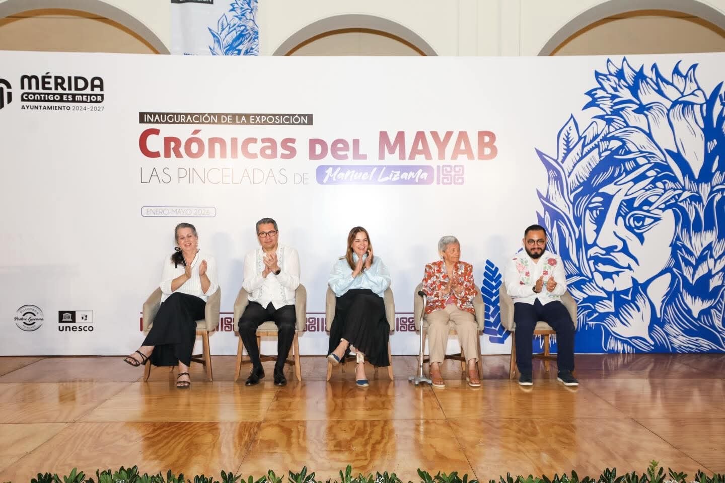 Pinceladas de Manuel Lizama con su visión de Mérida y la cultura maya, llegan al Centro Cultural Olimpo.