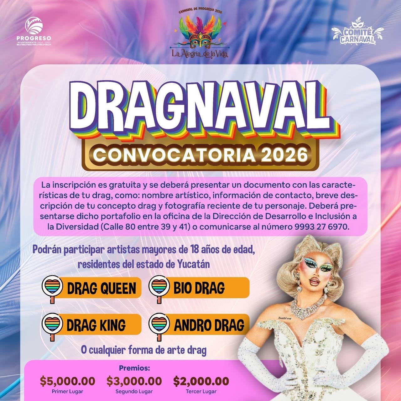 Dragnaval 2026: Progreso abre espacio a la diversidad y el arte drag