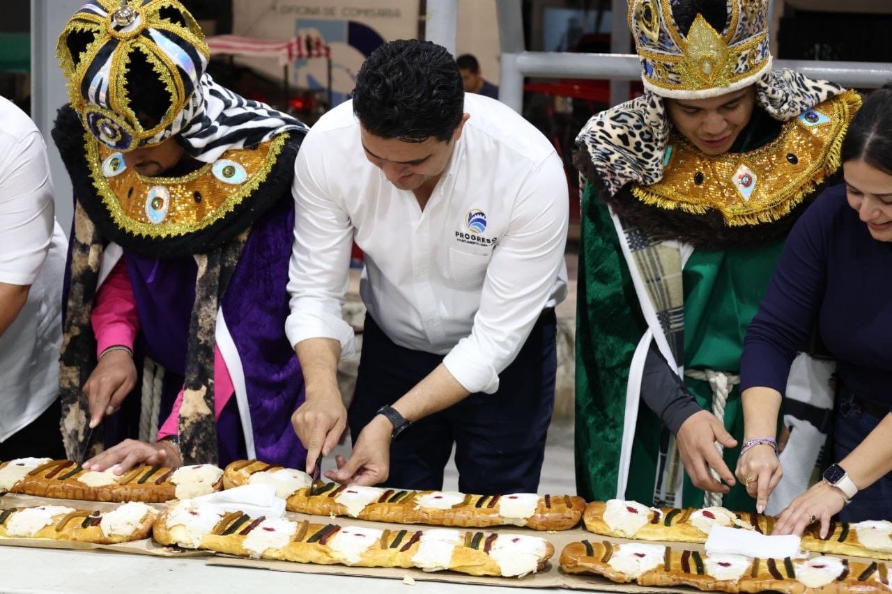 Tradición y convivencia con Rosca de Reyes en Chuburná Puerto