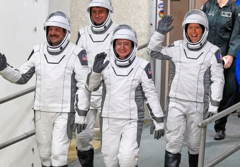 Crew-12-astronauts-ISS