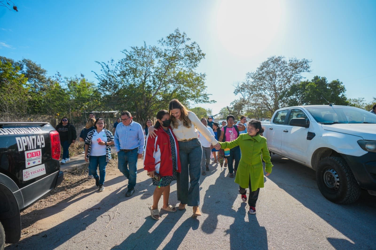 Lleva Cecilia Patrón servicios y presencia del Ayuntamiento a Dzununcán