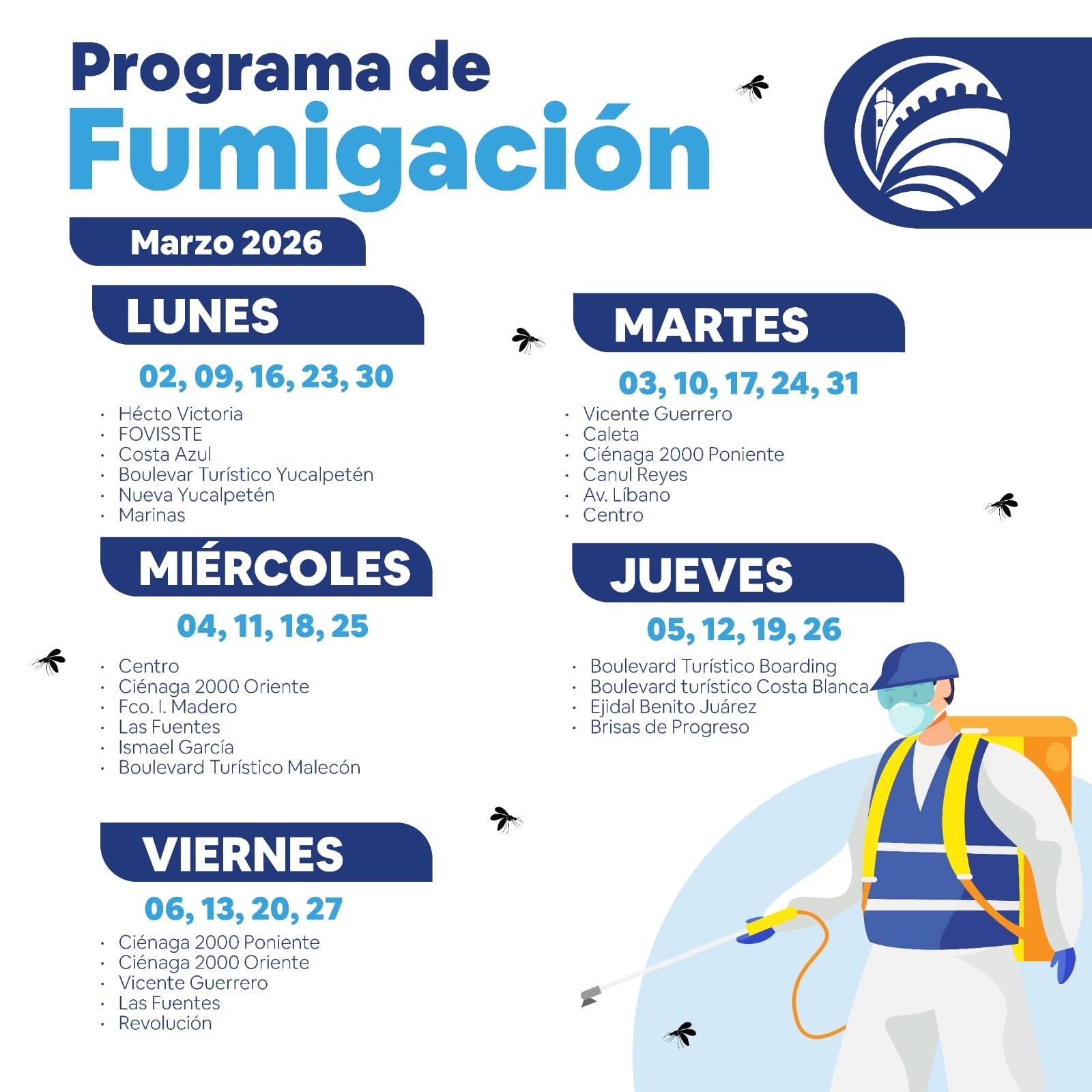 Erik Rihani mantiene estrategia contra el dengue en Progreso