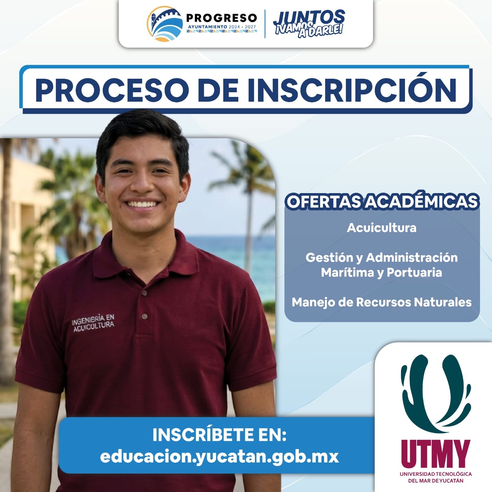 Progreso invita a jóvenes a inscribirse en la UTMY